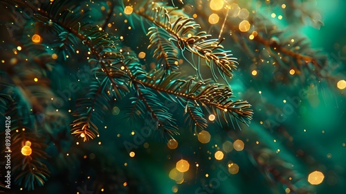 Macro christmas tree background