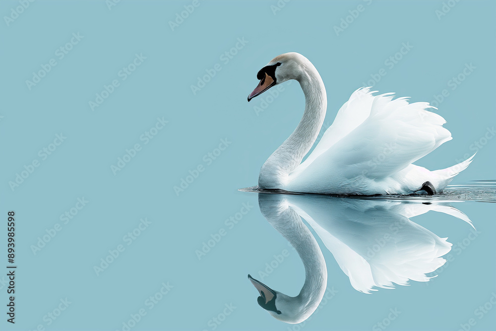 Obraz premium swans on the lake