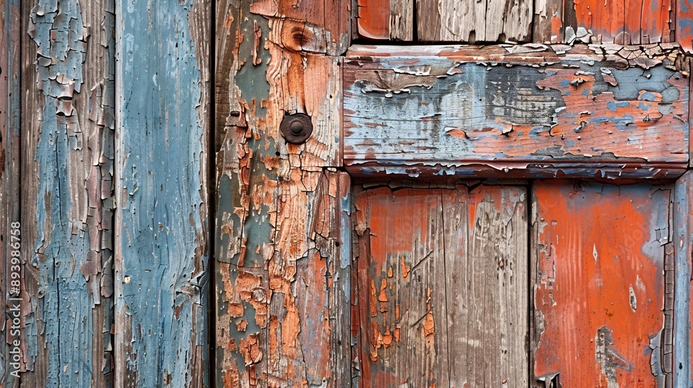 A weathered wooden door, its paint peeling and faded, revealing the beauty of its underlying grain, a reminder of the enduring nature of the past. A weathered wooden door, its paint peeling and faded, revealing the beauty of its underlying grain, a reminder of the enduring nature of the past.