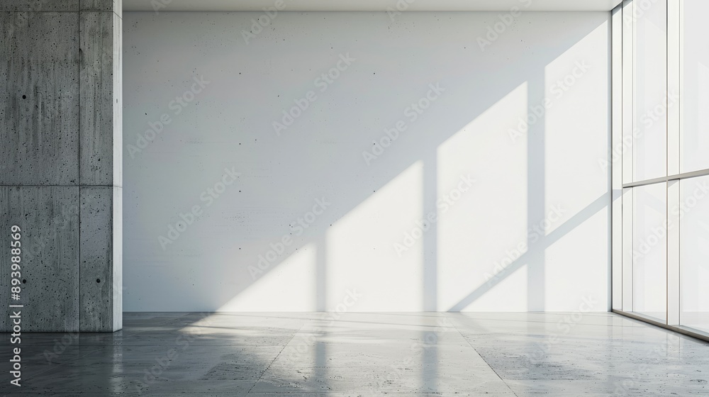 Fototapeta premium Empty white wall, design opportunity.