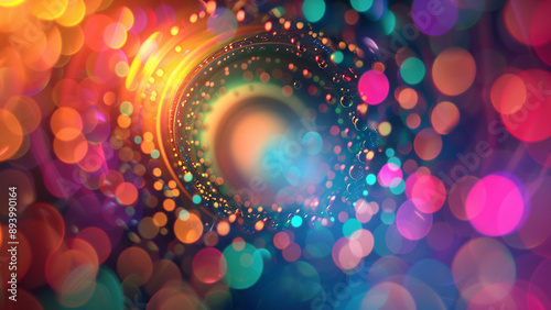  realistic high-resolution photo of bokeh, with detailed background