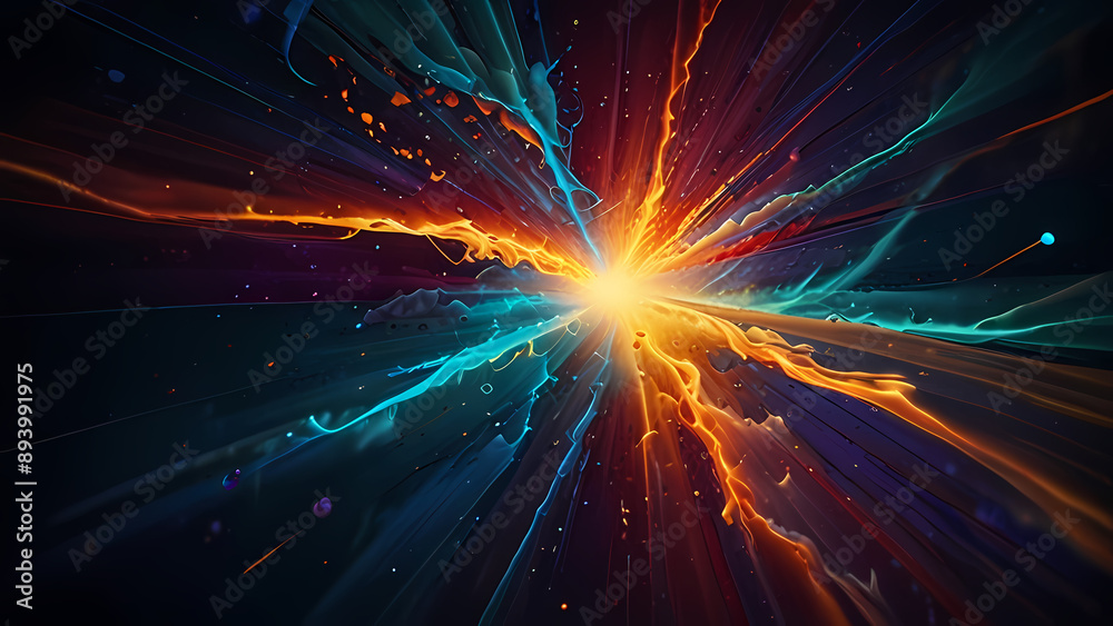 abstract illustration of a shock wave
