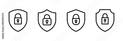 Security icon vector isolated on white background. protection icon. privacy. vpn