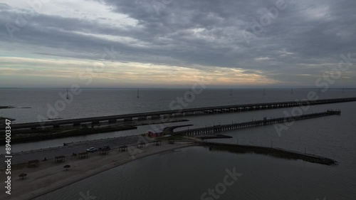 An evening in Port Lavaca, Texas. photo