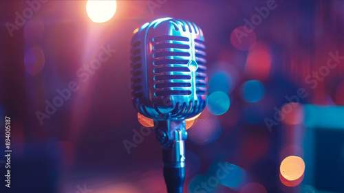 microphone on stage