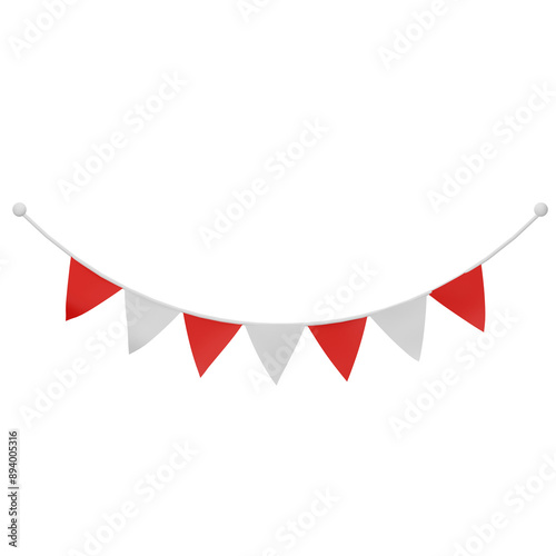Free Download flat flag design of Indonesian Independence Day - GFXLoad