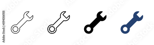 Wrench icon set. repair icon vector. tools icon vector