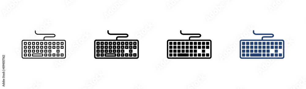 Keyboard icon set. keyboard vector symbol Keyboard icon set. keyboard vector symbol