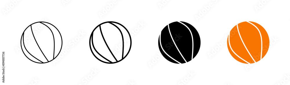 Basketball icon set. Basketball ball icon. Basketball logo vector icon Basketball icon set. Basketball ball icon. Basketball logo vector icon