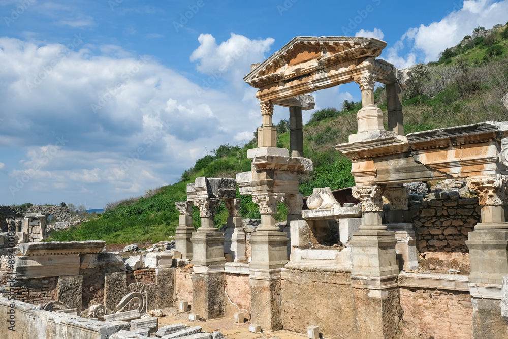 Trajan Brunnen, Ruinen von Ephesos, Türkei Trajan Brunnen, Ruinen von Ephesos, Türkei