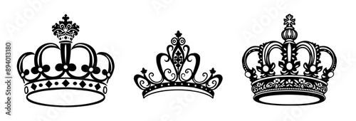 Three Crown Silhouettes.
