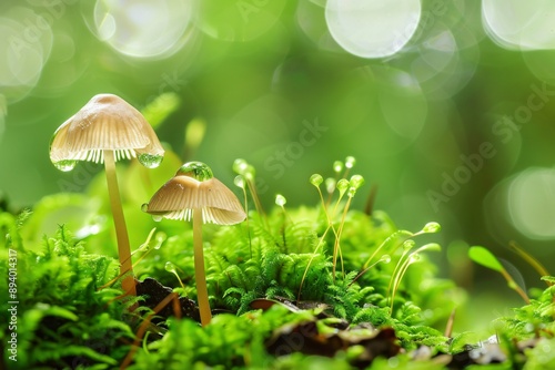 mushrooms in the forest