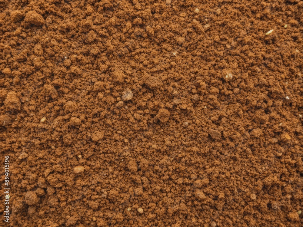 Brown ground surface.Close up natural background.soil surface top view Brown ground surface.Close up natural background.soil surface top view