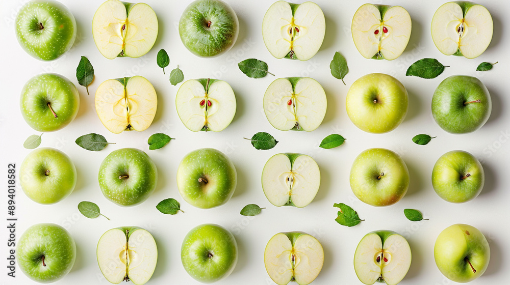 Green and yellow apple Green and yellow apple