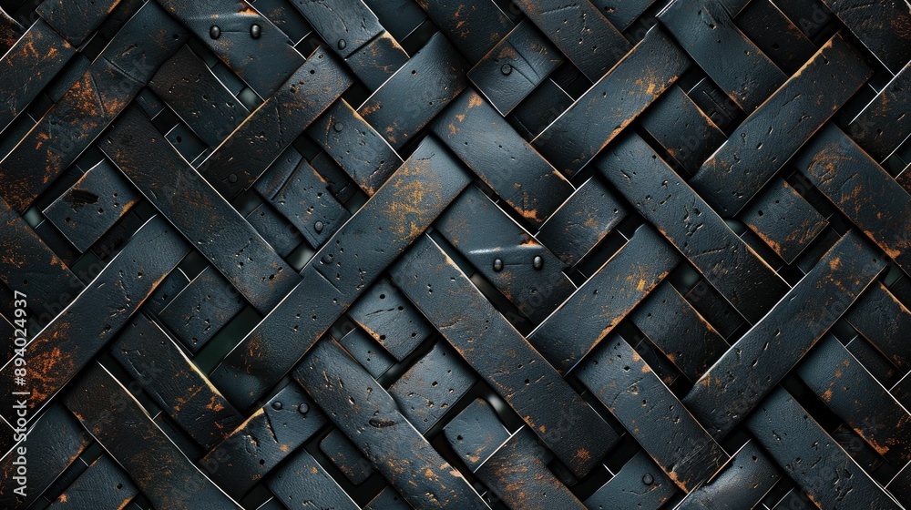 Industrial grid pattern with alternating textures Industrial grid pattern with alternating textures