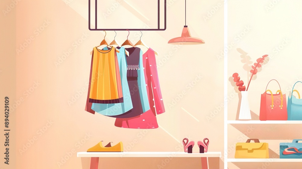 Versatile Clothing Poster Background: Enhancing Fashion Promotion and Brand Display