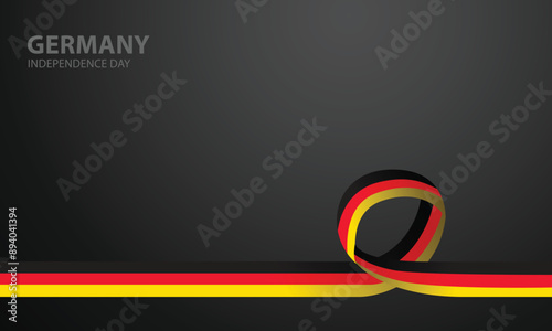 Germany independence day banner presentation copyspace design