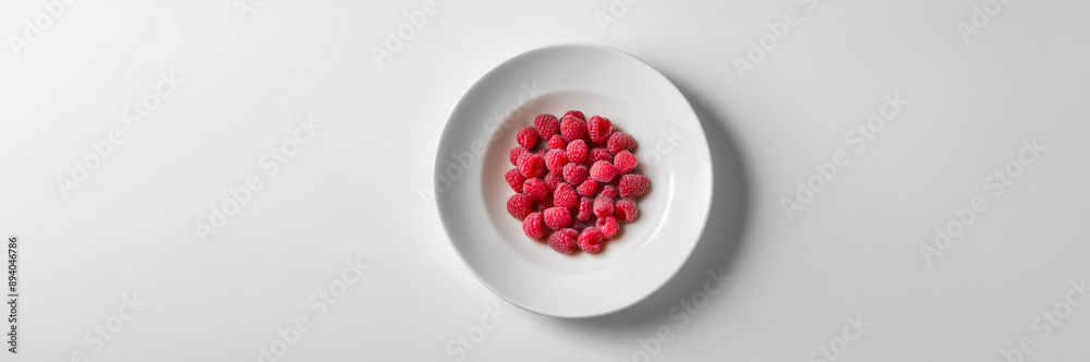 Fresh raspberries in a white bowl, showcasing vibrant and juicy berries for a healthy snack Fresh raspberries in a white bowl, showcasing vibrant and juicy berries for a healthy snack