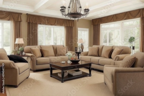 Traditional living room style interior