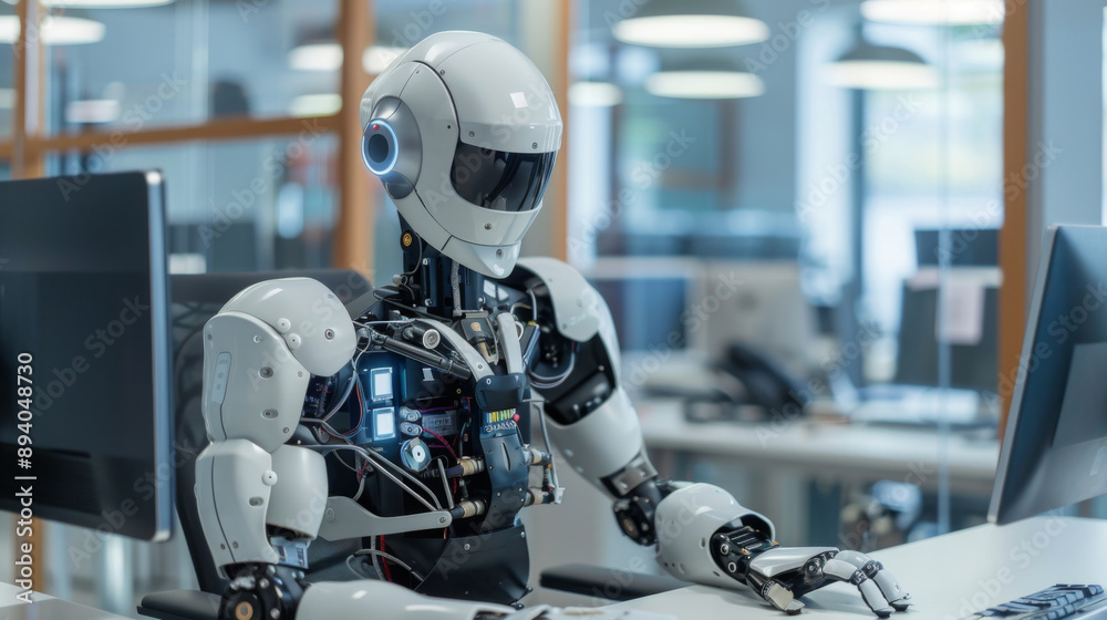 A Blend of Tradition and Innovation: A Humanoid Robot in a Classic Workplace A Blend of Tradition and Innovation: A Humanoid Robot in a Classic Workplace