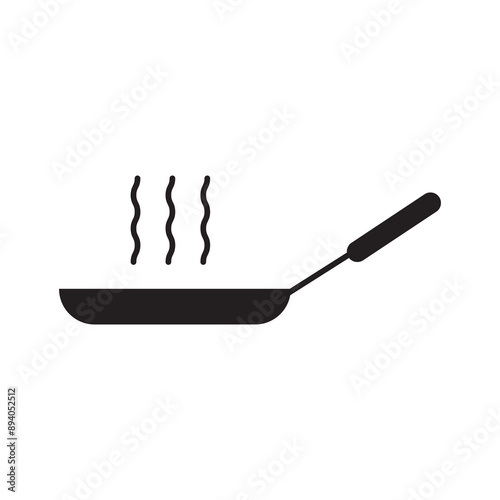 Cooking pan vector icon. Saucepan symbol flat trendy style illustration on white background..eps