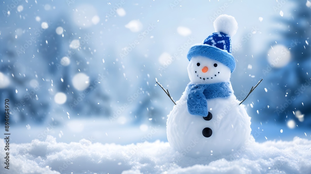 snowman on the snow snowman on the snow