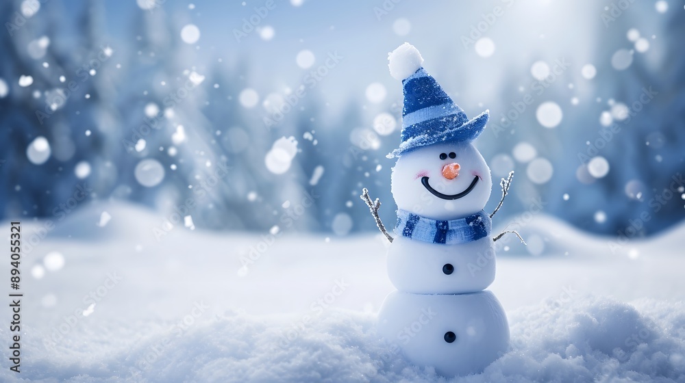 Obraz premium snowman on the snow