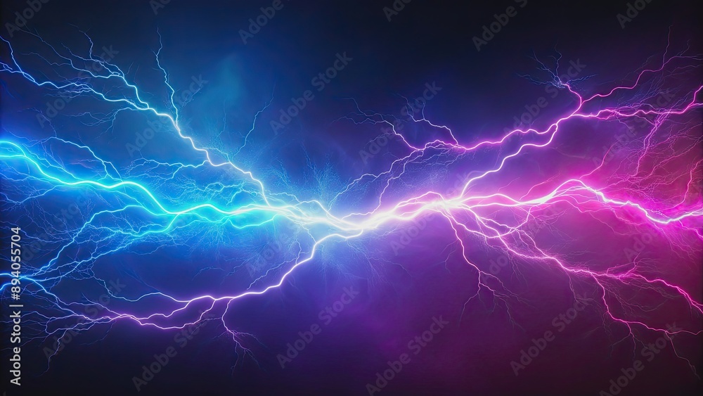 Dynamic gradient from electric blue to vibrant violet, conveying energy and movement like a lightning strike Dynamic gradient from electric blue to vibrant violet, conveying energy and movement like a lightning strike