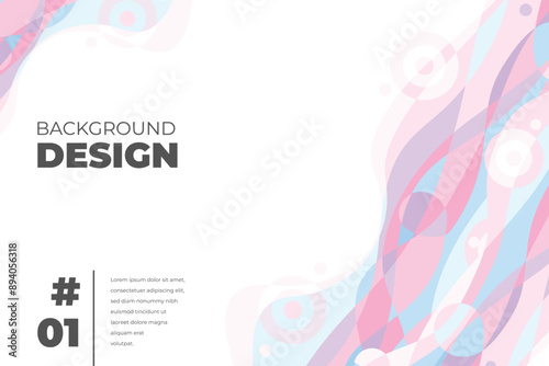 Vector colorful abstract fluid background for banner template