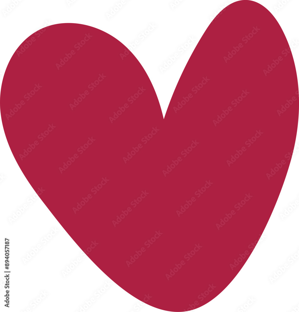 A heart symbol form of vector or element