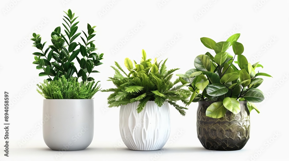 Minimalist green houseplants, potted, , bedroom decor Minimalist green houseplants, potted, , bedroom decor