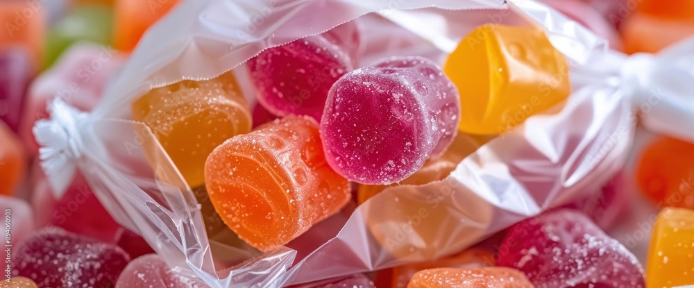 Sweets In Colorful Wrappers, Bright And Inviting Sweets In Colorful Wrappers, Bright And Inviting