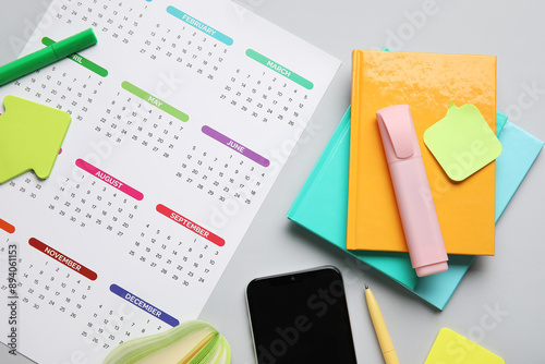 Calendar with mobile phone ...