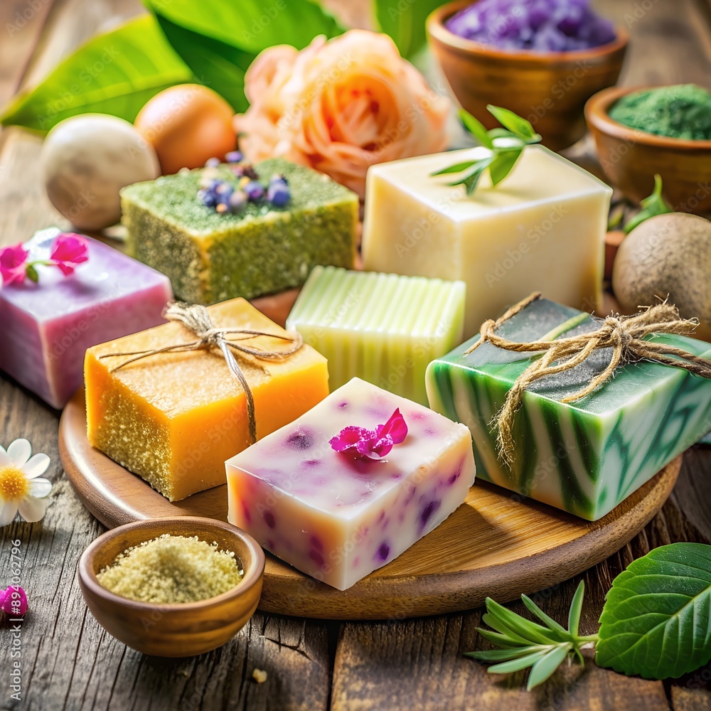 handmade soap and lavender handmade soap and lavender