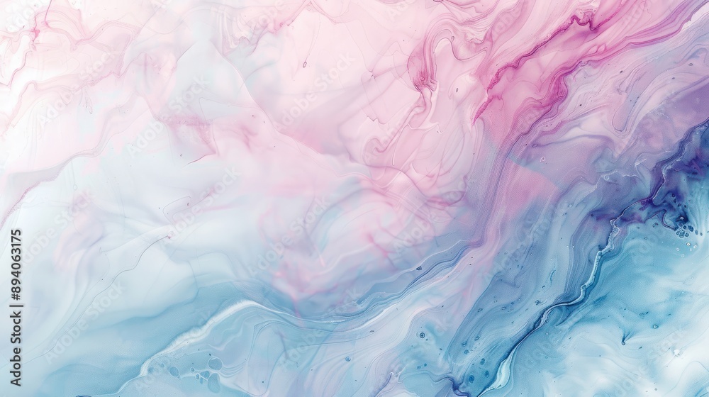 This abstract watercolor paint backdrop image has a liquid, marbled paper texture banner with a soft pastel blue-pink tint. This abstract watercolor paint backdrop image has a liquid, marbled paper texture banner with a soft pastel blue-pink tint.