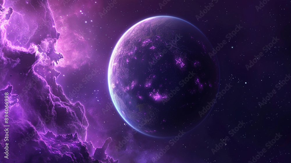 Obraz premium realistic high-resolution photo of planet, with detailed background