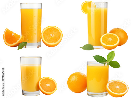 Fresh Orange juice PNG Glass of Tropical Orange Drink isolated on Transparent and white background - Healthy Antioxidants Summer Hydration Lemon Drinks Advertising