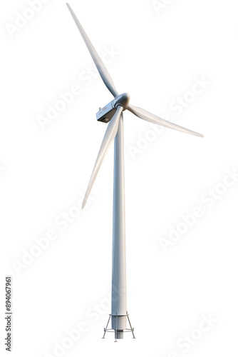 Electricity generation Windmill PNG Wind turbine isolated on a white and Transparent background - Renewable energy Turbine Wind tower Green Energy technology