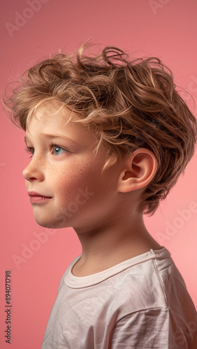 realistic high-resolution photo of young boy, with detailed background