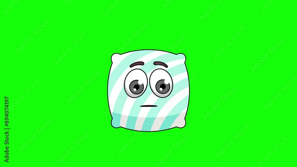 pillow character with a raised eyebrow, skeptic's face pillow character with a raised eyebrow, skeptic's face