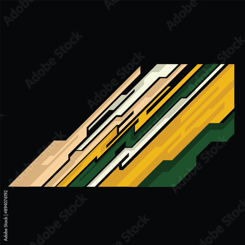 racing car wrap sticker design vector