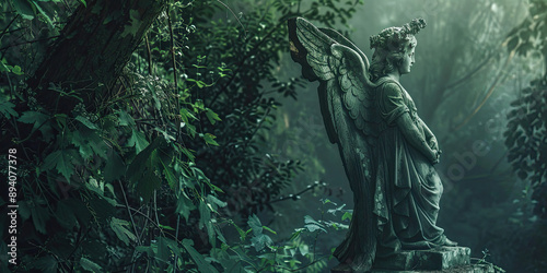 Guardian Angel in Enchanted Woodland