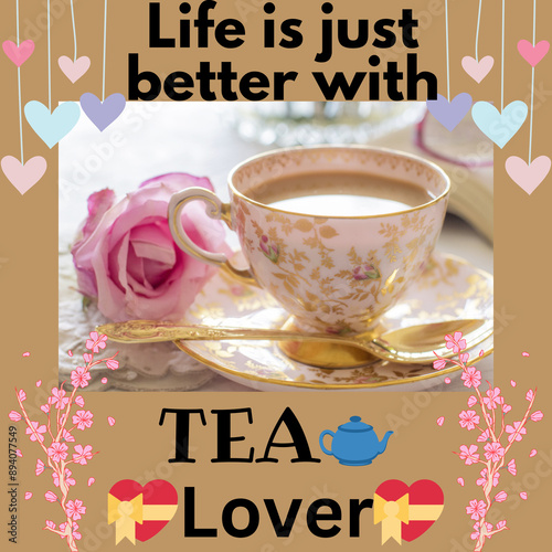 Tealovers tea design  photo