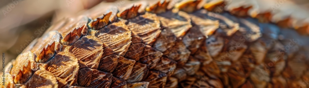 Close-up of a textured reptile scale pattern with intricate details and vibrant colors, showcasing the beauty of nature's design. Close-up of a textured reptile scale pattern with intricate details and vibrant colors, showcasing the beauty of nature's design.