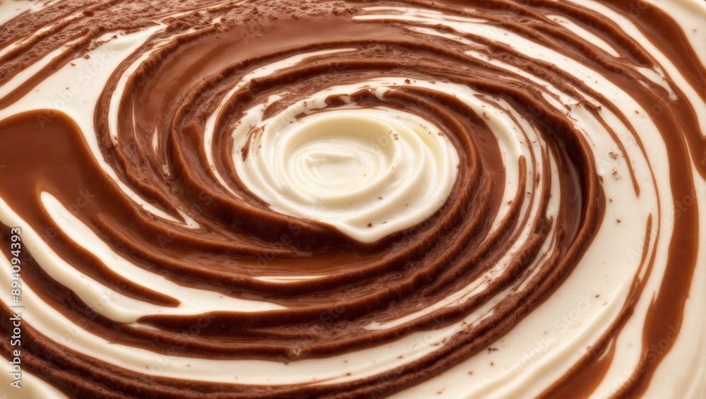 Chocolate and Milk Swirl: A delicious dance of chocolate and milk, captured in a mesmerizing swirl. Chocolate and Milk Swirl: A delicious dance of chocolate and milk, captured in a mesmerizing swirl.