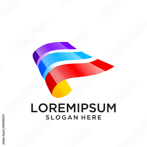 
A colorful abstract logo suitable for industry and companies