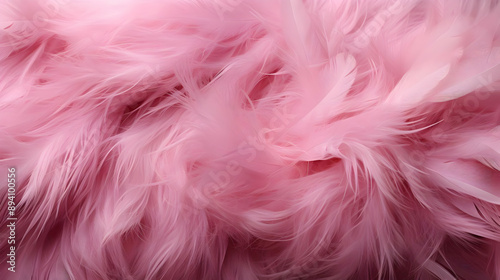 Pink Feathers Texture Background Illustration