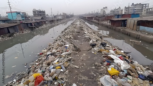 Wallpaper Mural dirty garbage mountain Torontodigital.ca