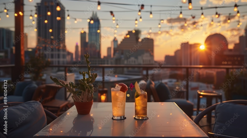 Join a vibrant rooftop summer party with skyline views, drinks, bites, and sunset vibes!