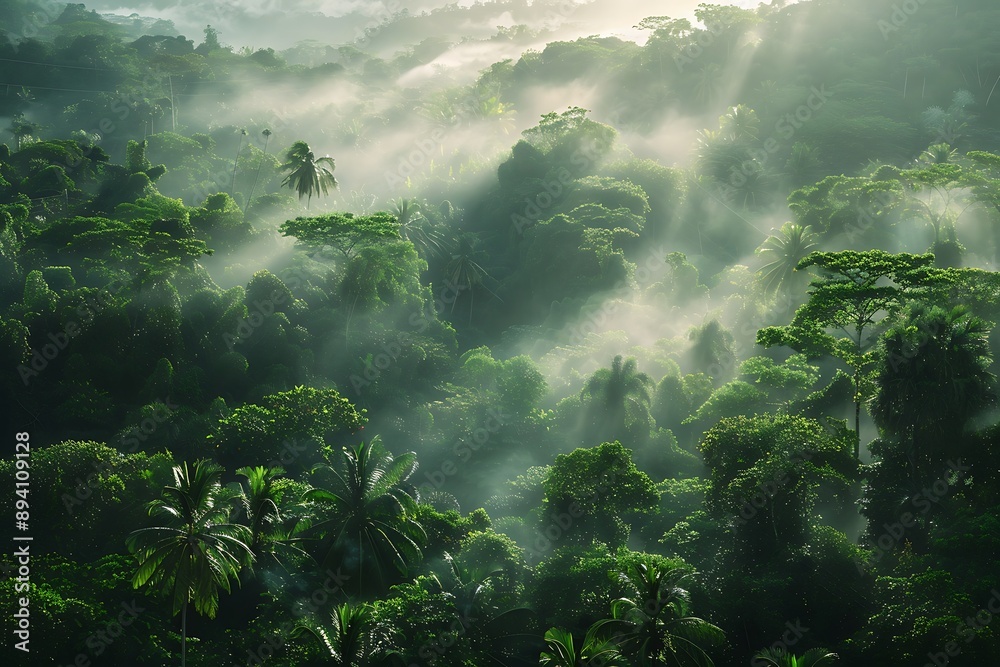 Misty Rainforest Canopy Misty Rainforest Canopy
